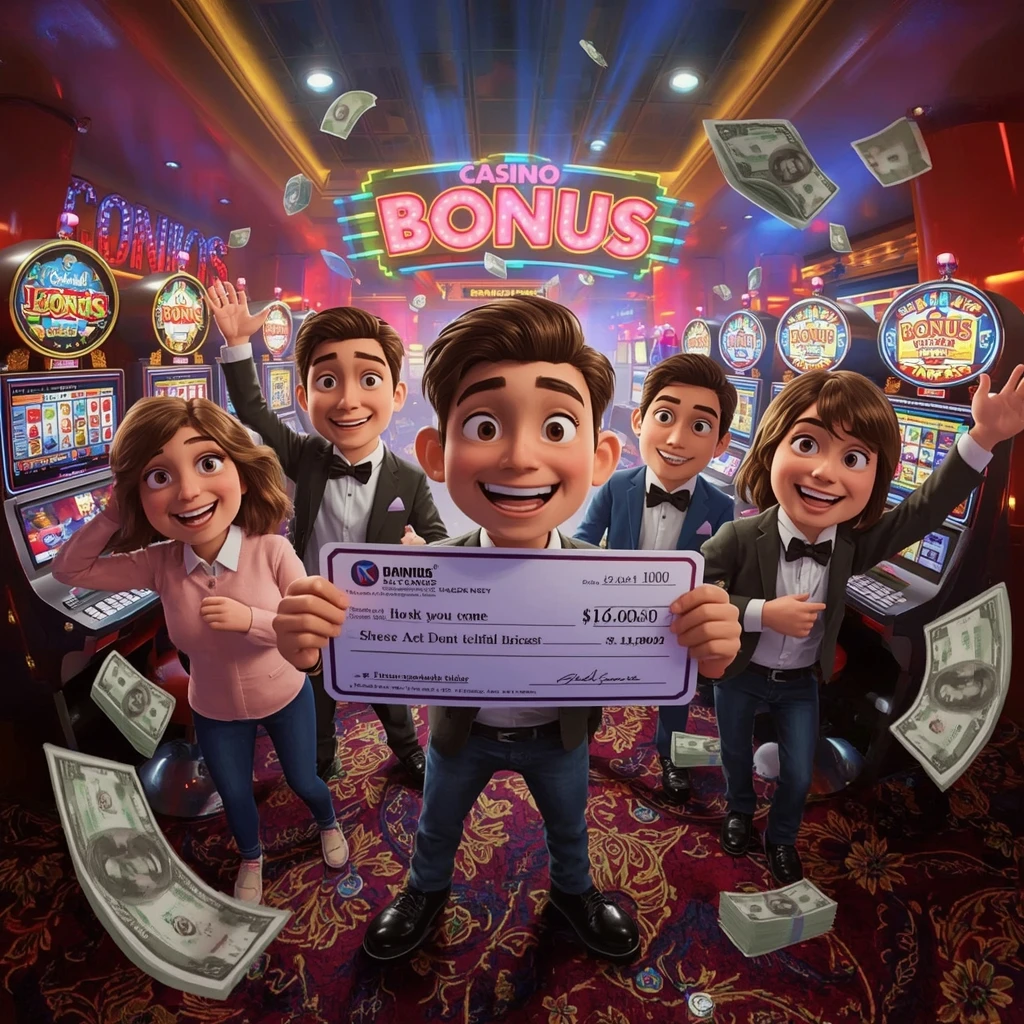 bonus dans les mains de l'homme au casino FRUMZI CASINO